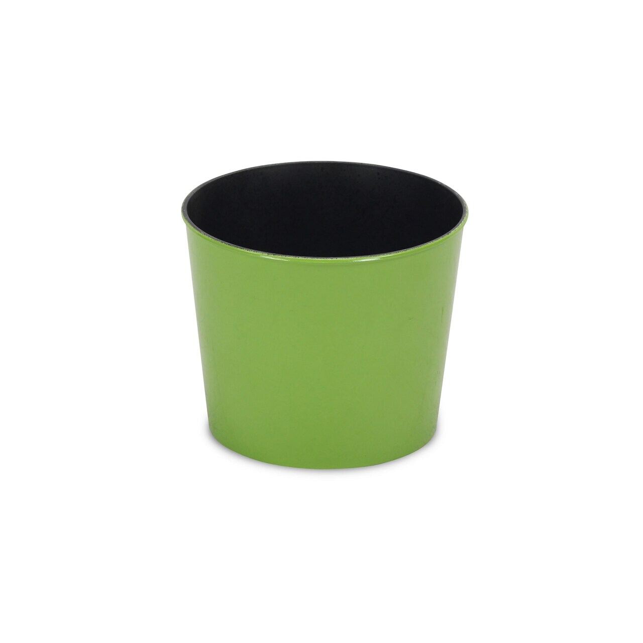 Contemporary Home Living 7" Green and Black Round Tapered Planter